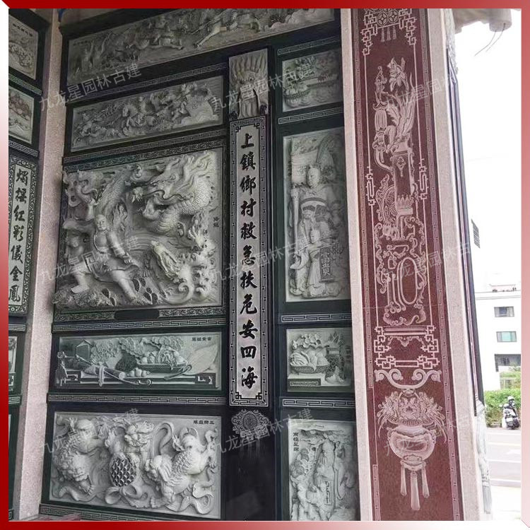 寺廟浮雕石雕壁畫(huà) 