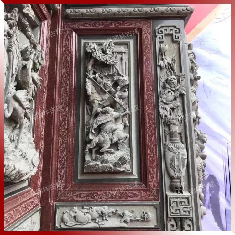 寺廟浮雕石雕壁畫(huà) 